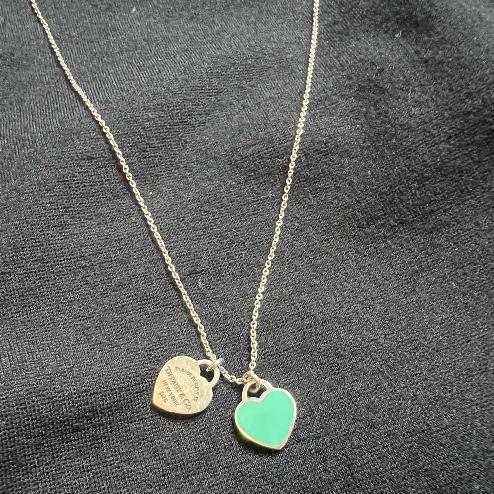 COPY - Return to Tiffany Tiffany Blue Double Heart Tag Pendant